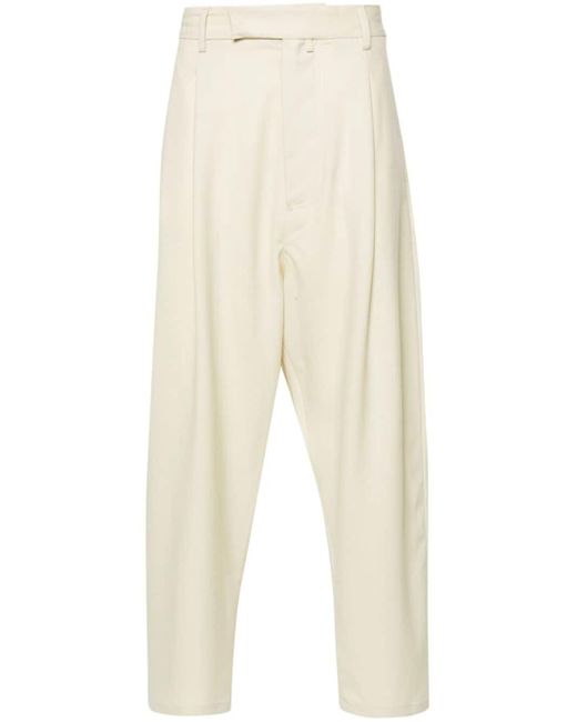 Mordecai White Wool Trousers for men