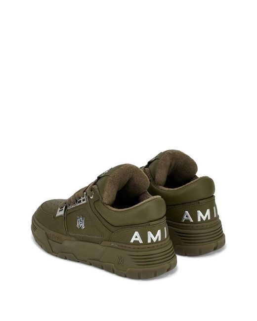 Amiri Green Ma-1 Leather Sneakers for men