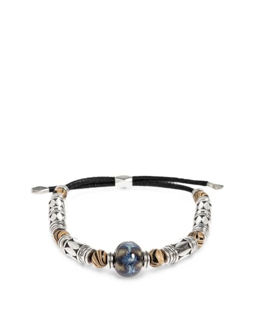Isabel Marant White Bracelet Ajustable Janys À Perles for men