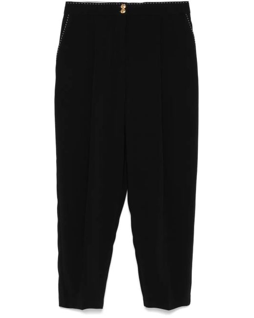 Elisabetta Franchi コントラストステッチ パンツ Black
