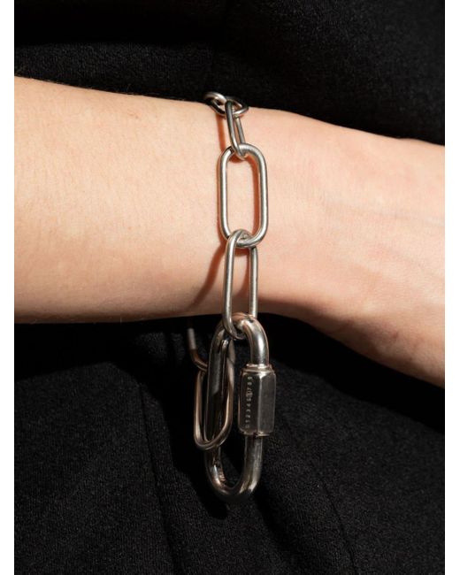 ^ bracelet à design de mousqueton MM6 by Maison Martin Margiela en coloris Metallic