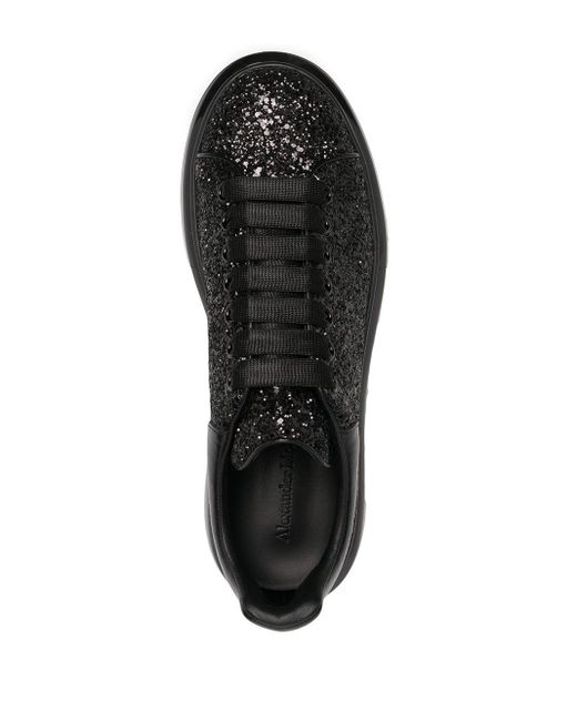 black glitter alexander mcqueen's