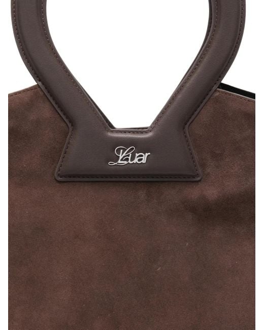 LUAR Brown Brooke Round-Handle Tote Bag