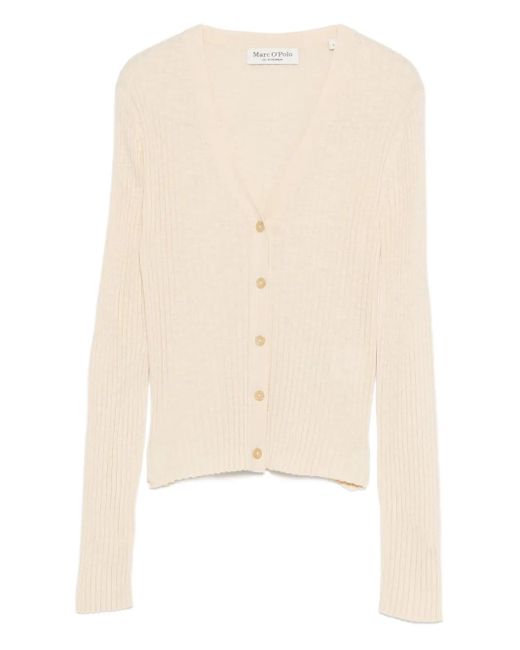 Marc O' Polo Natural Cotton-Linen Cardigan