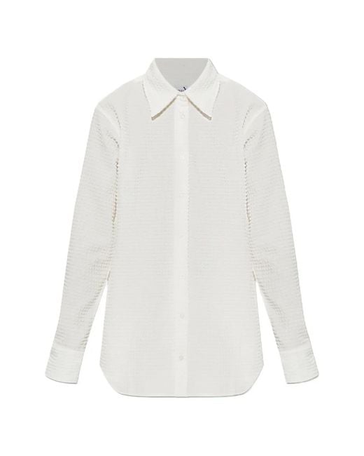 Hunza G White Resort Buttoned Shirt