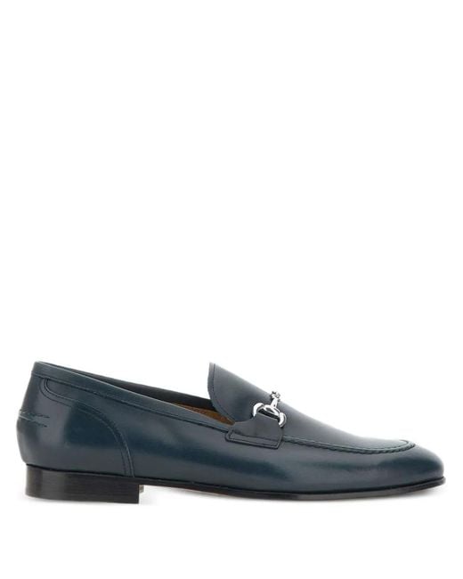 Duca Degli Abruzzi Blue Vasco Lord Leather Loafers for men