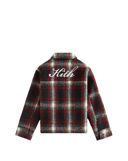 Kith Brown Plaid-Pattern Oversized Jacket
