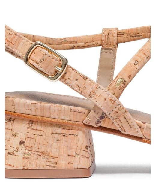 Bernardo Natural Josei Square-Toe Sandals