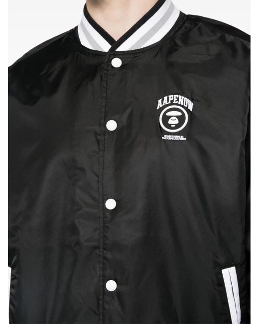Aape By A Bathing Ape Bomberjacke Mit Gestreiftem Detail in Black für Herren