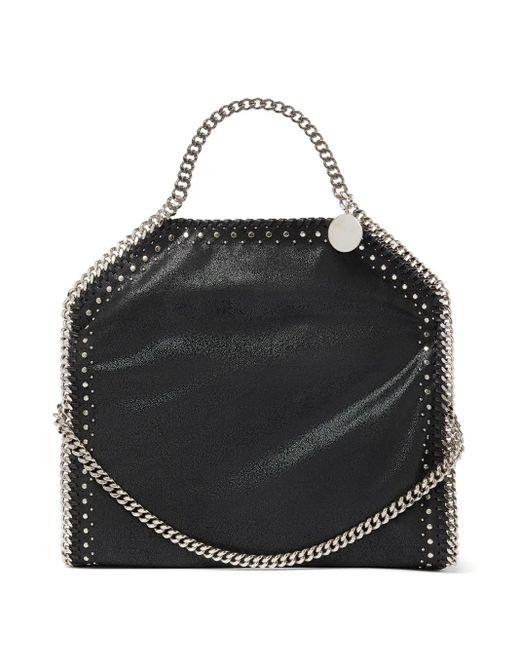 Stella McCartney Black Falabella Fold-Over Tote Bag