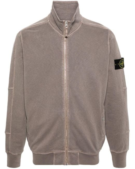 Stone island zip up on sale cardigan