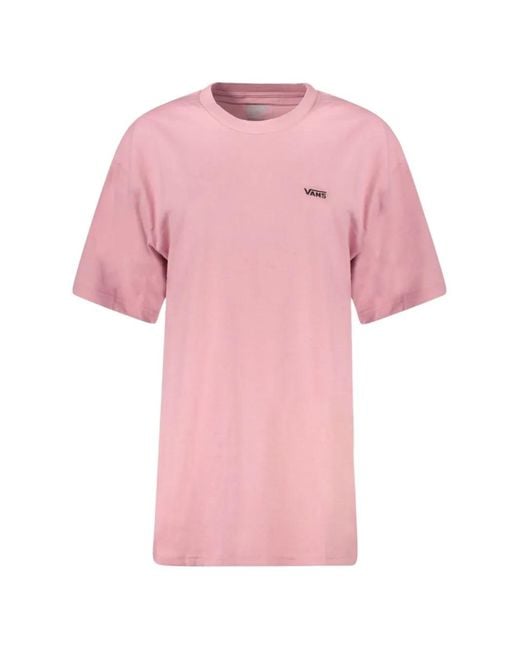 Vans Pink Logo-Print T-Shirt