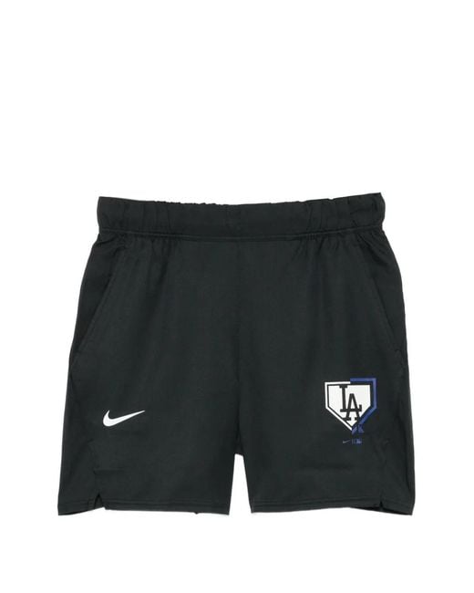 Nike Black X Mlb Logo-Print Shorts for men
