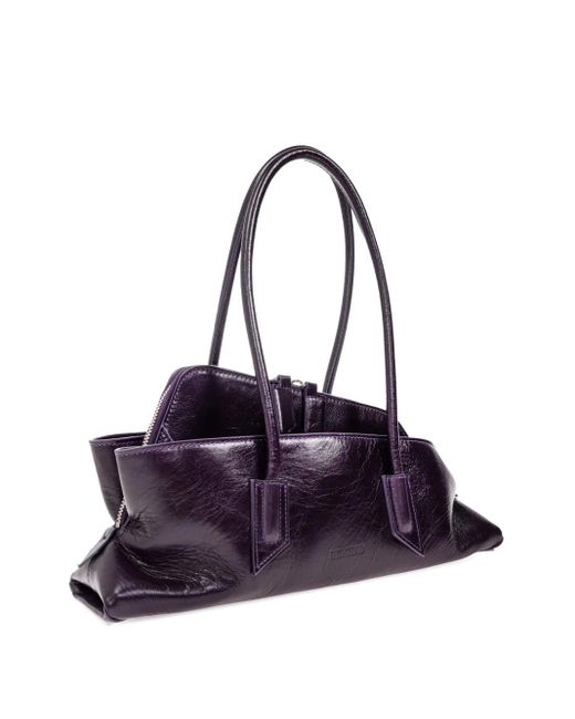 The Attico Blue Small La Passeggiata Shoulder Bag