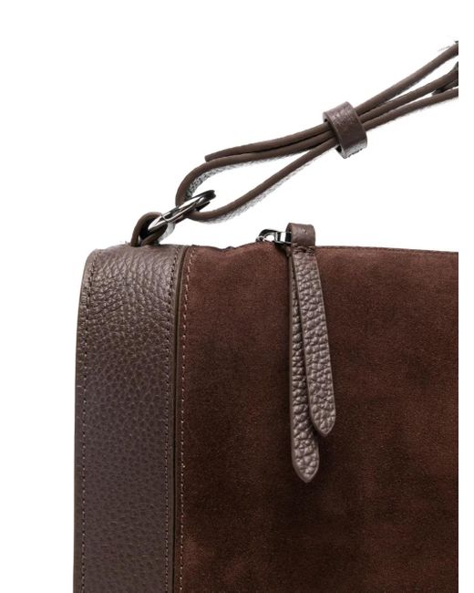 Borsa Tote Con Inserti di Coccinelle in Brown