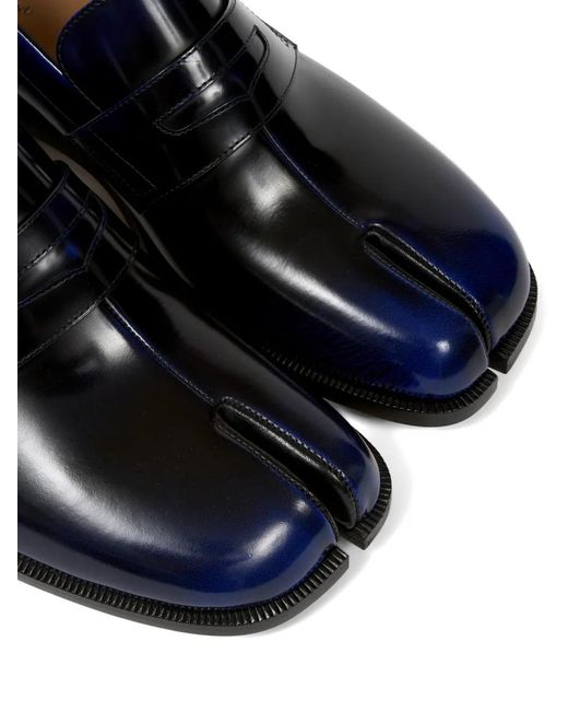 Maison Margiela Blue Cow Leather Moccasin for men