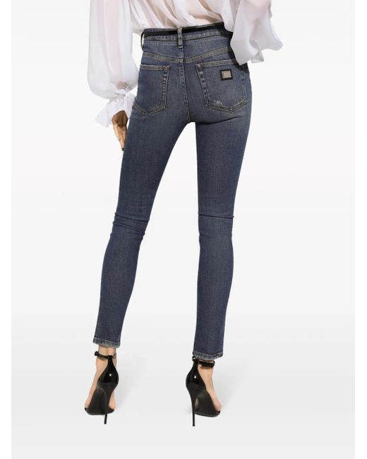 Dolce & Gabbana Blue Audrey Cotton Jeans