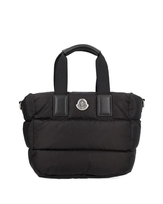 Moncler Mini Caradoc Quilted Top-Handles Tote Bag Black