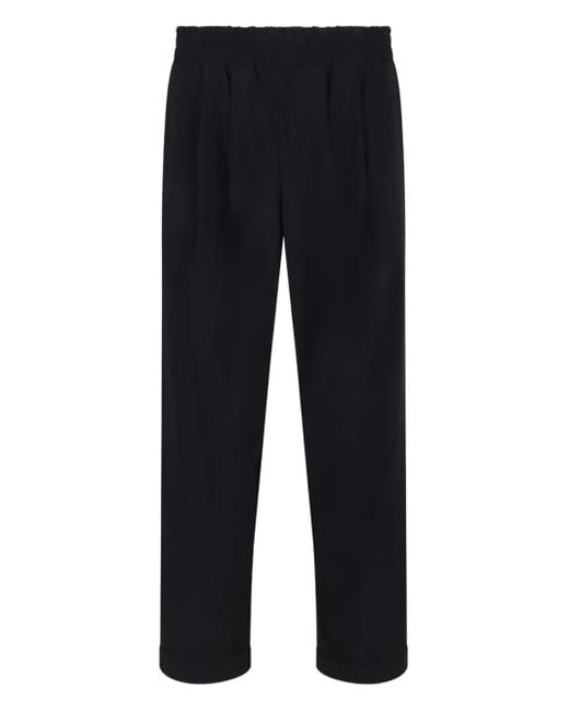メンズ ALBERTO BRESCI Elasticated-waist Trousers Blue