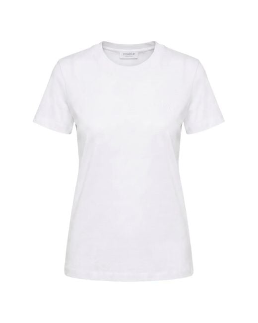 Dondup White Crew-Neck T-Shirt