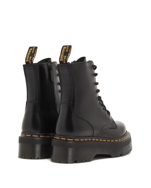 Dr. Martens Black Zip Platform Boots