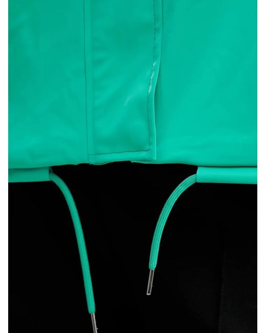 Chaqueta con capucha y cordones Rains de color Green