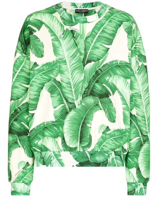 Sweat en coton à imprimé graphique Dolce & Gabbana pour homme en coloris Green