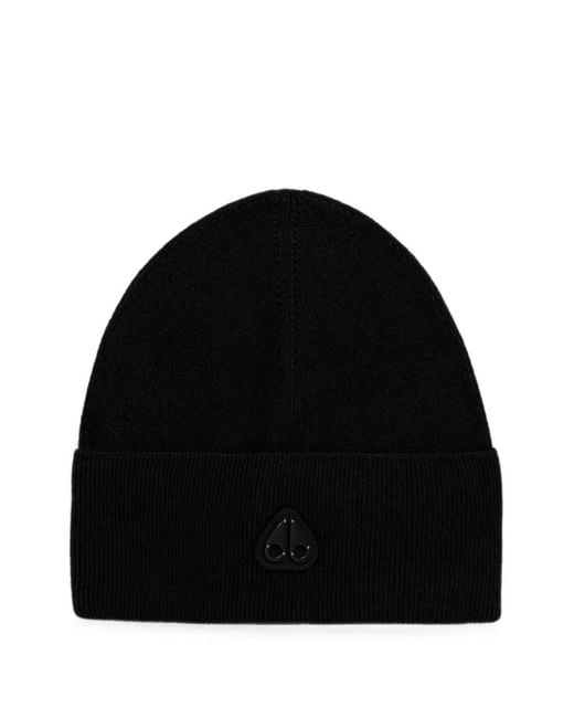 Moose Knuckles Beanie Mit Logo-Schild in Black für Herren