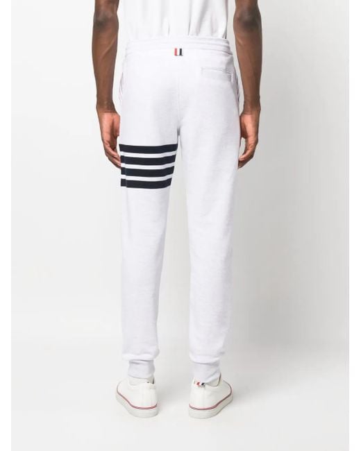 Thom Browne Jogginghose Mit Streifen in White für Herren