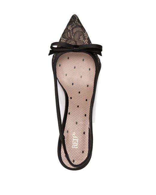 Red(v) Black Spitze Sandie 60Mm Sheer-Lace Pumps