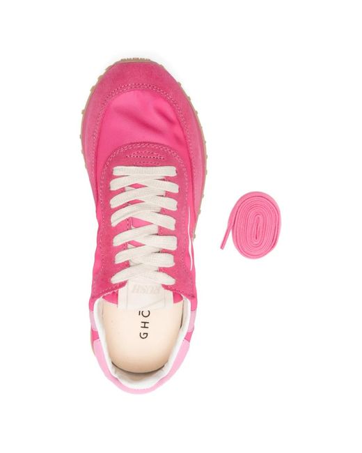 GHOUD VENICE Pink Rush Panelled Sneakers