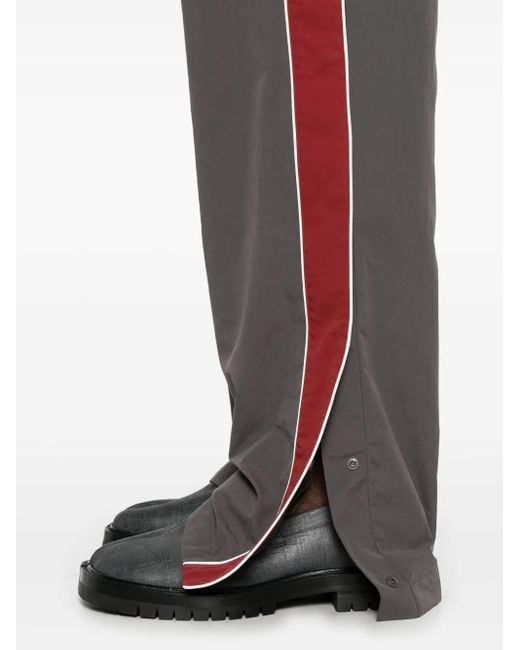 Ambush Gray Side-Open Panelled Track Pants for men
