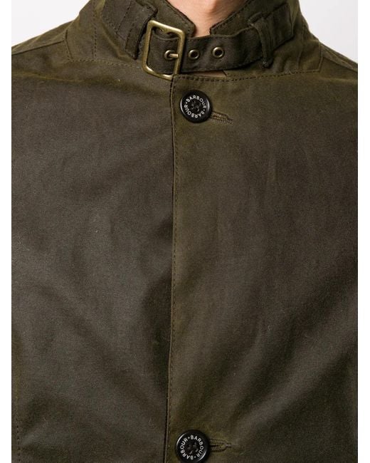 メンズ Barbour ハイネックジャケット Green