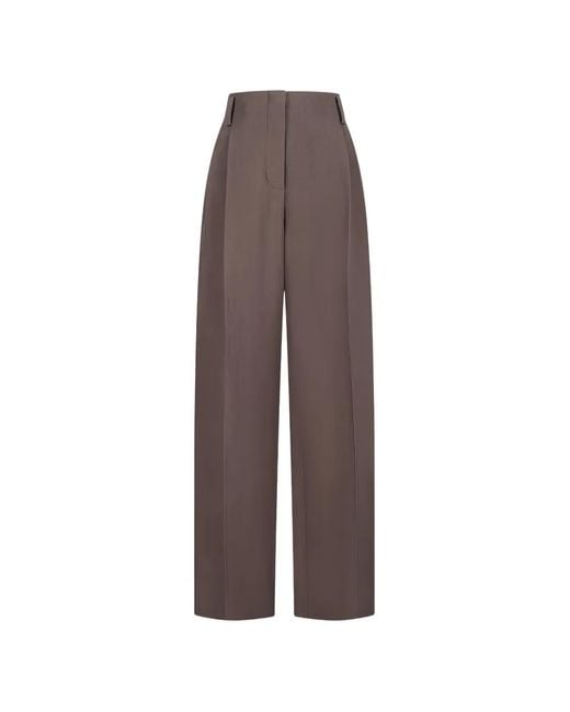 Magda Butrym Brown Pleated Trousers