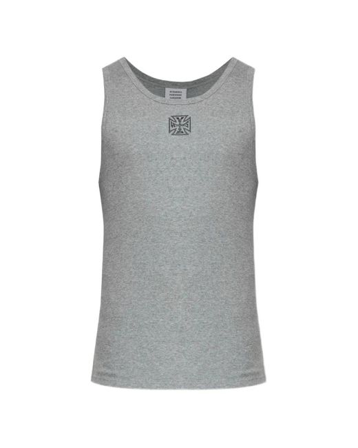 Vetements Gray Graphic Tank Top