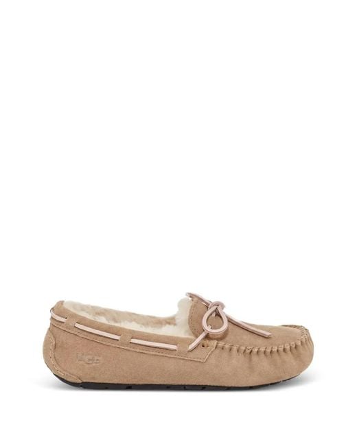 Ugg Natural Dakota Shearling-Lined Slippers