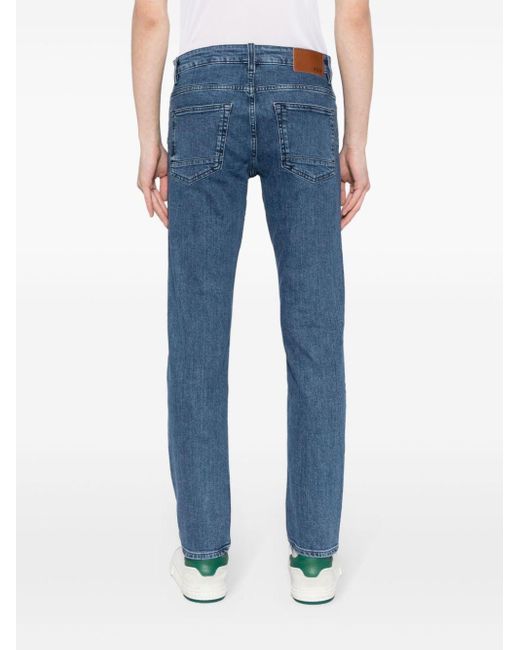 Boss Blue Delaware Slim-fit Comfort-stretch Jeans for men