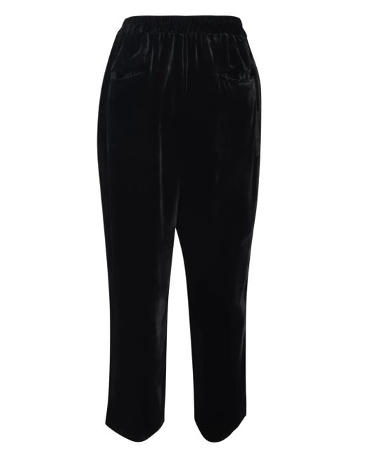 Biyan Black Fin Velvet Trousers