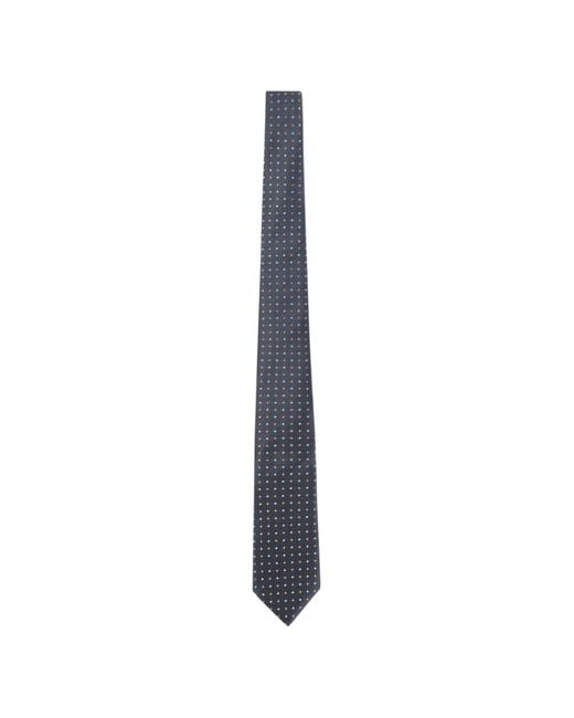 Giorgio Armani White Polka Dot Tie for men