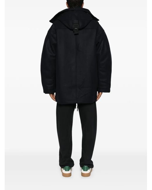 G-Star Black Toggle-Fastening Hooded Coat for men