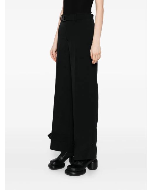Sacai Black Matelasse Trousers