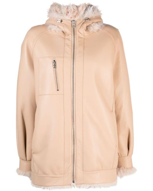 Urbancode Reversible Fauxleather Jacket in Natural Lyst