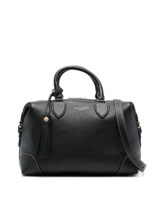 Aspinal Black Hudson Tote Bag