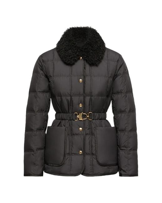 Moncler Black Cygnes Quilted Jacket