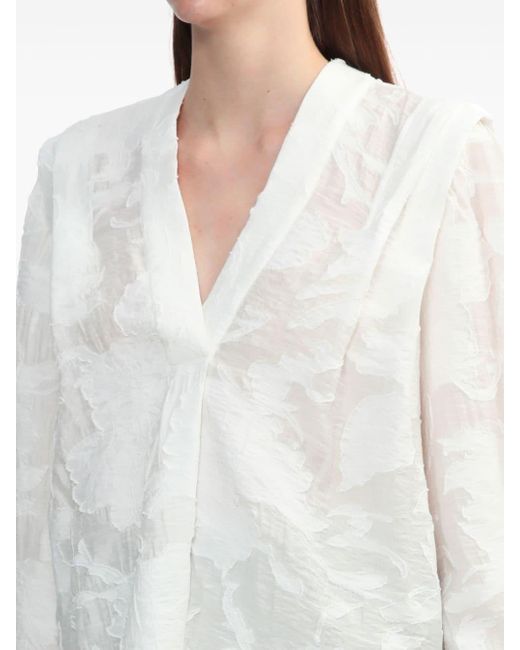 IRO White Bluse mit Texturen