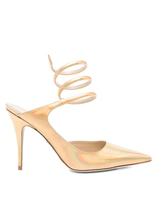 Rene Caovilla Metallic Cleo Pumps