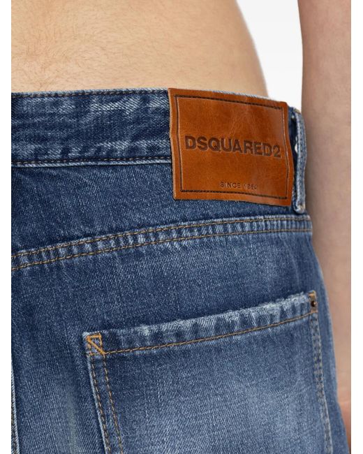 DSquared² Gerafelde Broek in het Blue