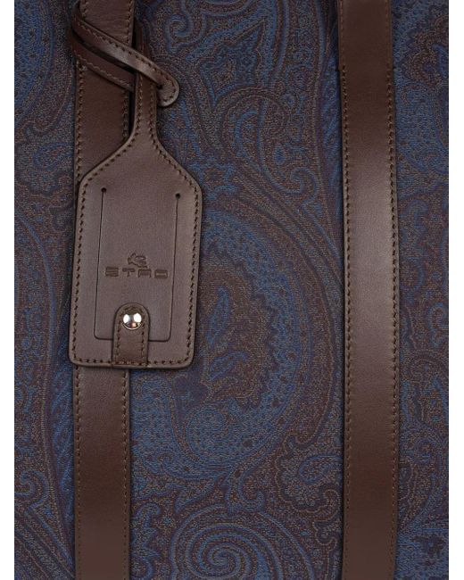 メンズ Etro ペイズリー ボストンバッグ Blue
