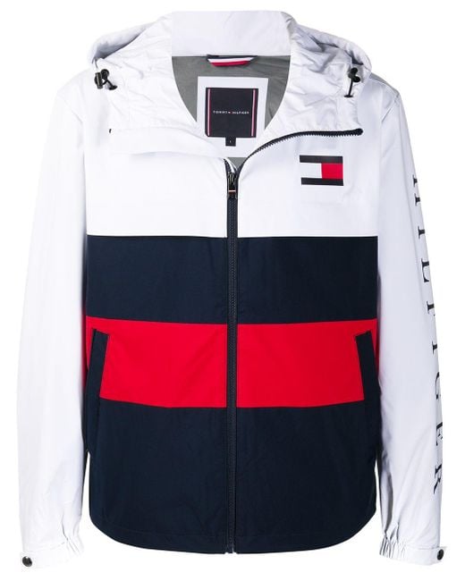 Chaqueta chándal con diseño colour block Tommy Hilfiger de hombre de color | Lyst