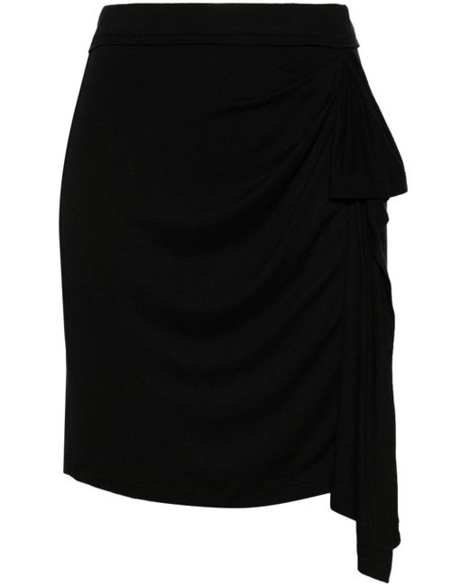 IRO Black Kalea Asymmetric Miniskirt